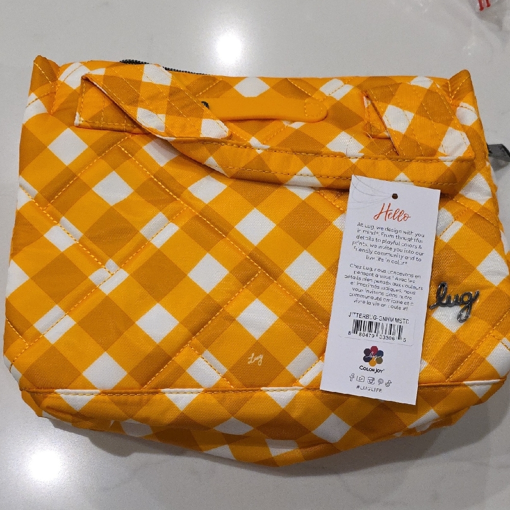 Lug Jitterbug Gingham Mustard Nwt